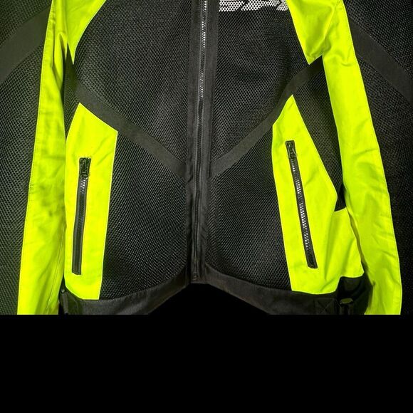 Spidi On Track Men’s XXL Bright Yellow Padded Safety Motorcycle Jacket - Picture 3 of 16